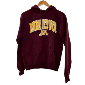 Champion University Of Minnesota Hoodie Sweatshirt Maroon Size Small